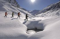 Snow-shoe hiking